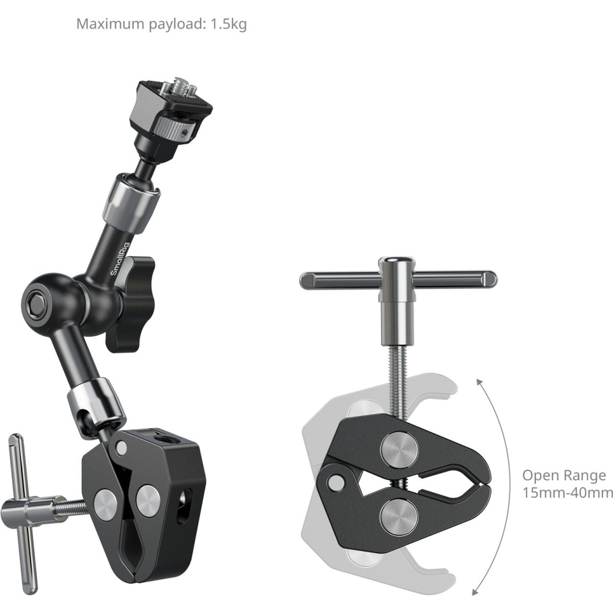 SmallRig 5310 Magic Arm w/ Crab-Shaped Clamp (7) - image 3 of 5