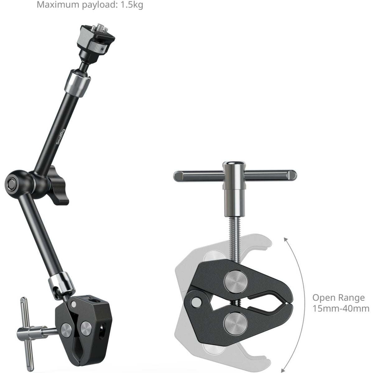 SmallRig 5311 Magic Arm w/ Crab-Shaped Clamp (11) - image 2 of 5