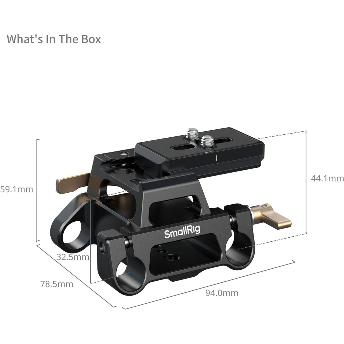 SmallRig 5365 Arca-Type Mount Plate Kit w/ 15mm Dual Rod Clamp - image 4 of 5