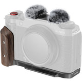 SmallRig 5260 L-Shape Mount Plate w/ Wooden Handle For Fujifilm X-M5 (Black)