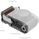 SmallRig 5260 L-Shape Mount Plate w/ Wooden Handle For Fujifilm X-M5 (Black) - image 4 of 5