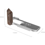 SmallRig 5261 L-Shape Mount Plate w/ Wooden Handle For Fujifilm X-M5 (Sliver) - image 3 of 5