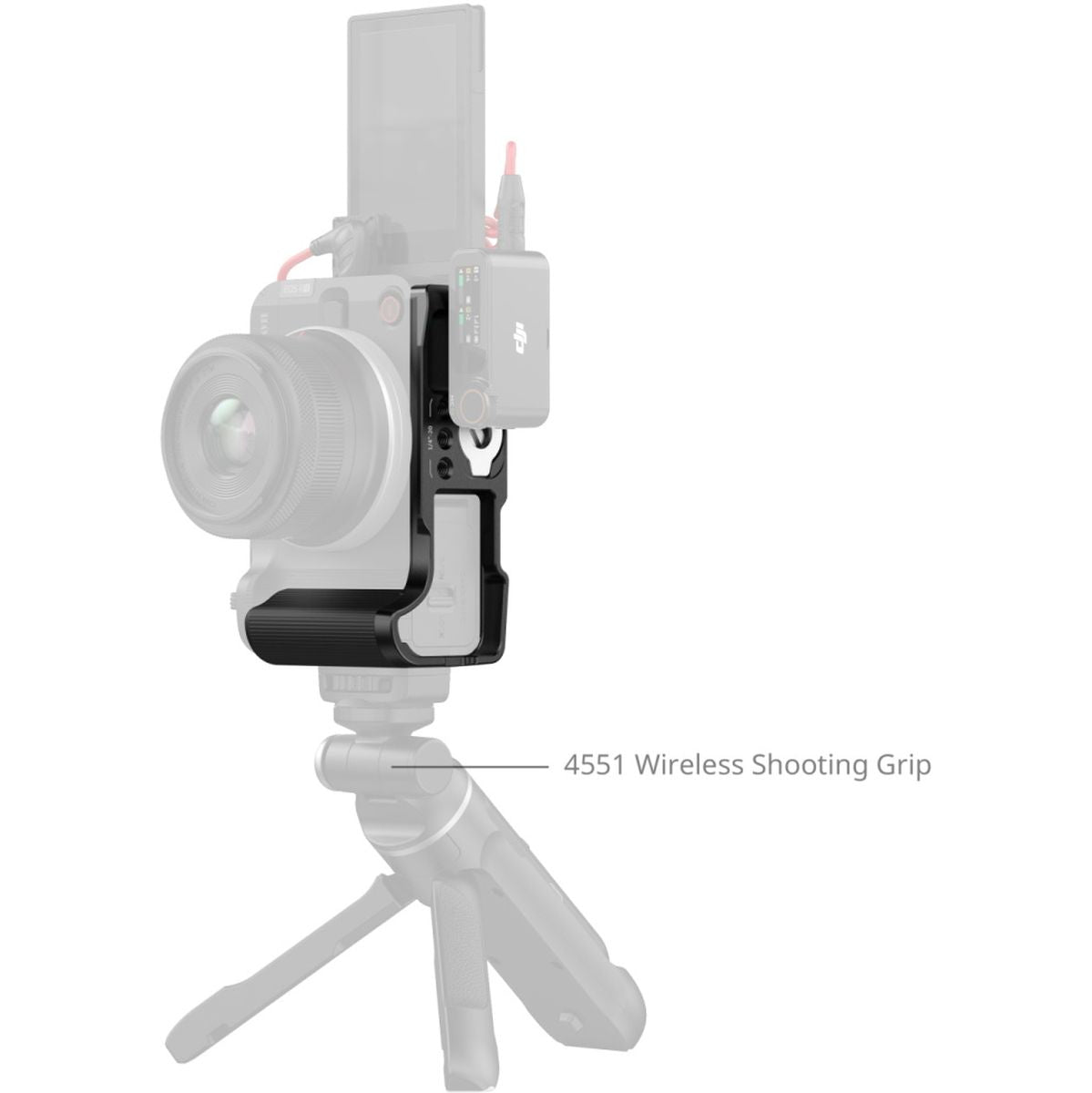 SmallRig 5429 L-Shaped Mount Plate w/ Handle For Canon EOS R50 V (Black) - image 3 of 5