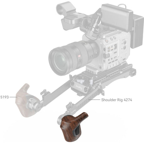SmallRig 5162 Imagegrip Series Wooden Handle w/ ARRI Rosette (Left Side) - image 3 of 5