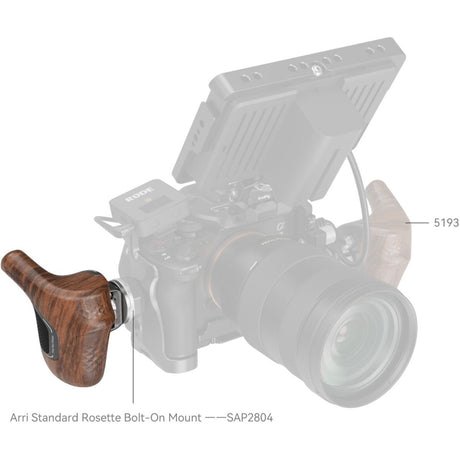 SmallRig 5162 Imagegrip Series Wooden Handle w/ ARRI Rosette (Left Side) - image 4 of 5