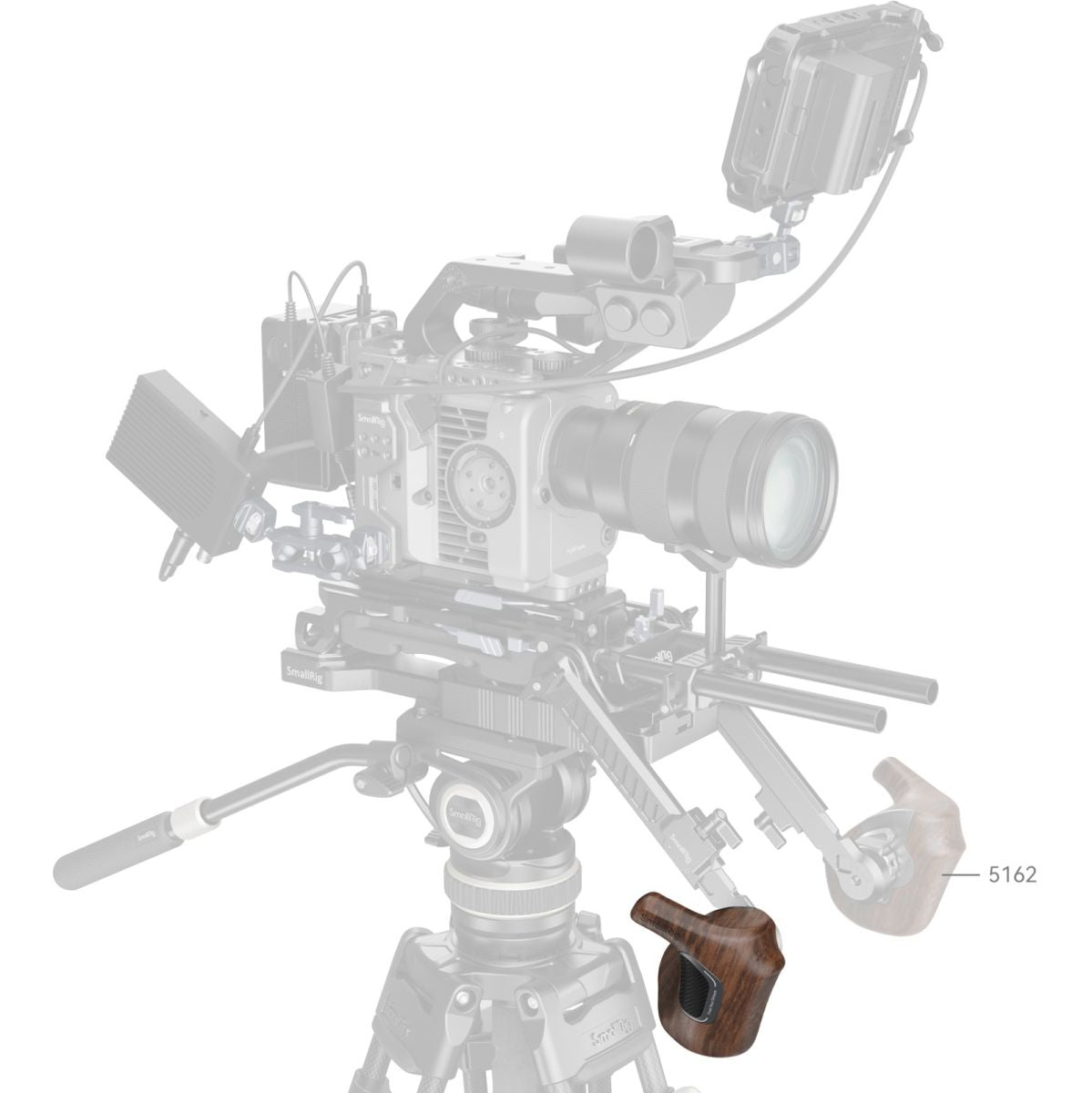 SmallRig 5193 Imagegrip Series Wooden Handle w/ ARRI Rosette (Right Side) - image 4 of 5