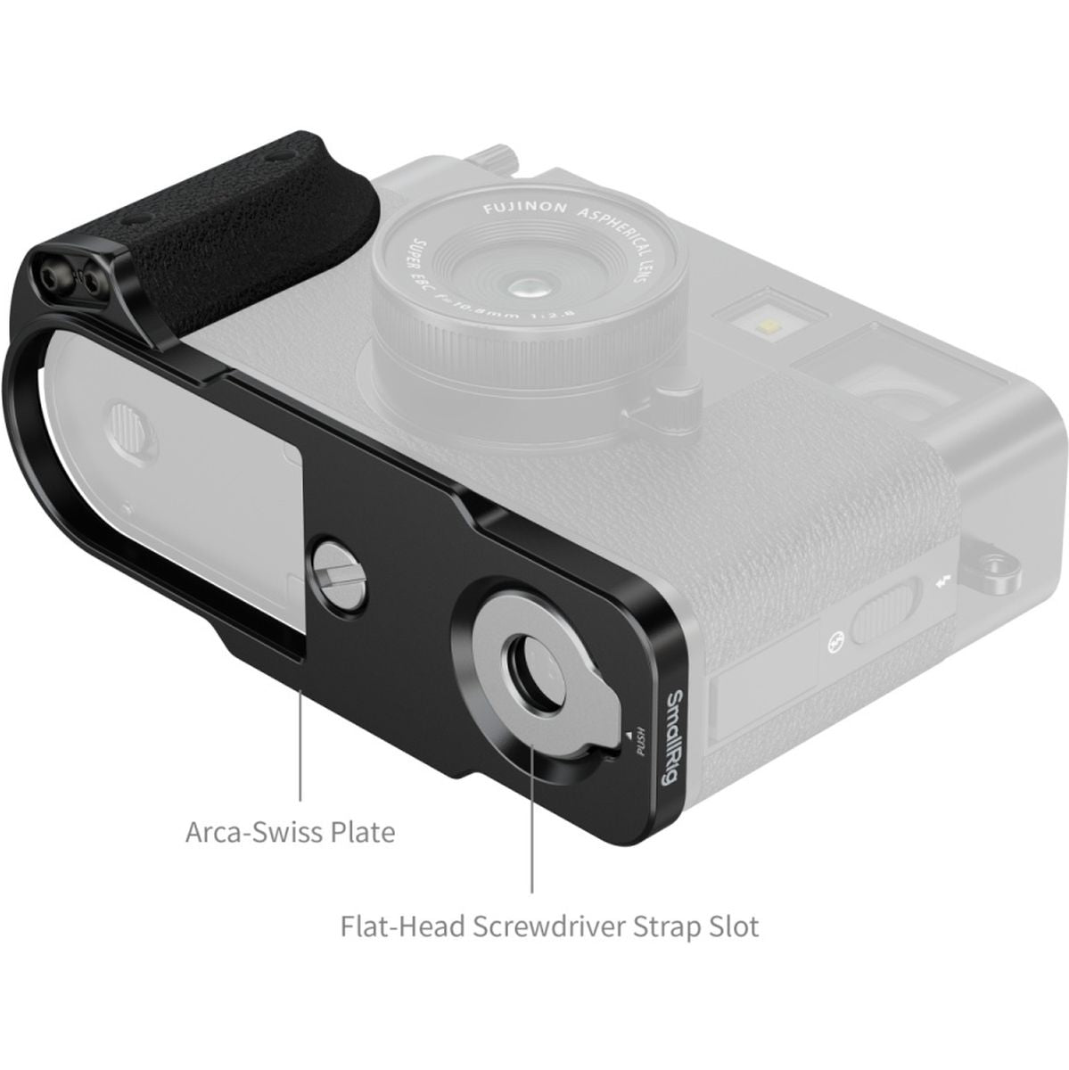 SmallRig 5332 L-Shaped Mount Plate w/ Silicone Handle For FujifilmXHalf (Black) - image 3 of 5