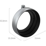 SmallRig 5393 Lens Hood For Fujifilm X Half (Silver)