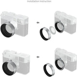 SmallRig 5393 Lens Hood For Fujifilm X Half (Silver)