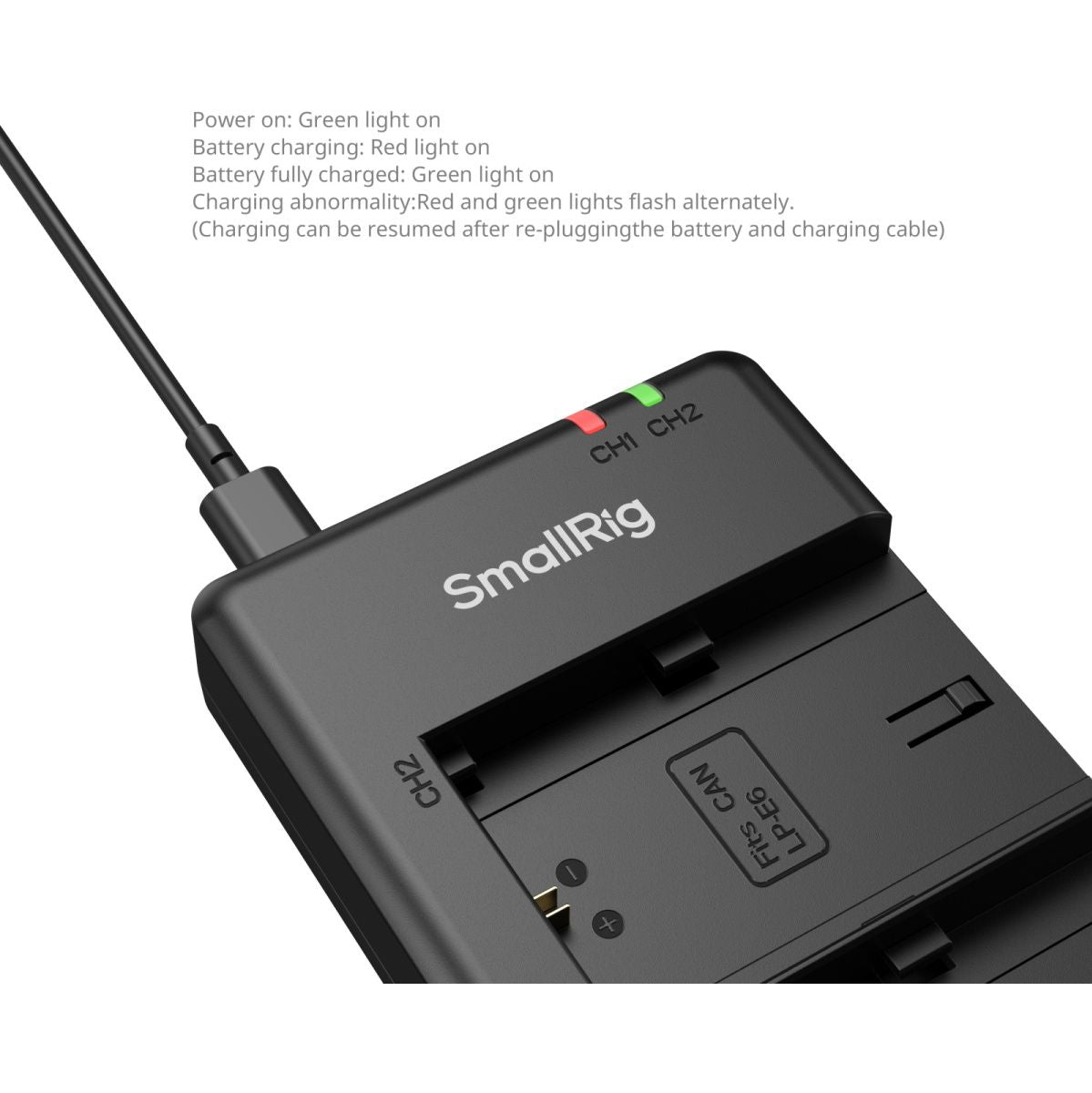 SmallRig 5408 Camera Battery And Charger Kit For Canon LP-E6P - image 4 of 5