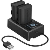 SmallRig 5409 Camera Battery X2 And Charger Kit For Canon LP-E6P