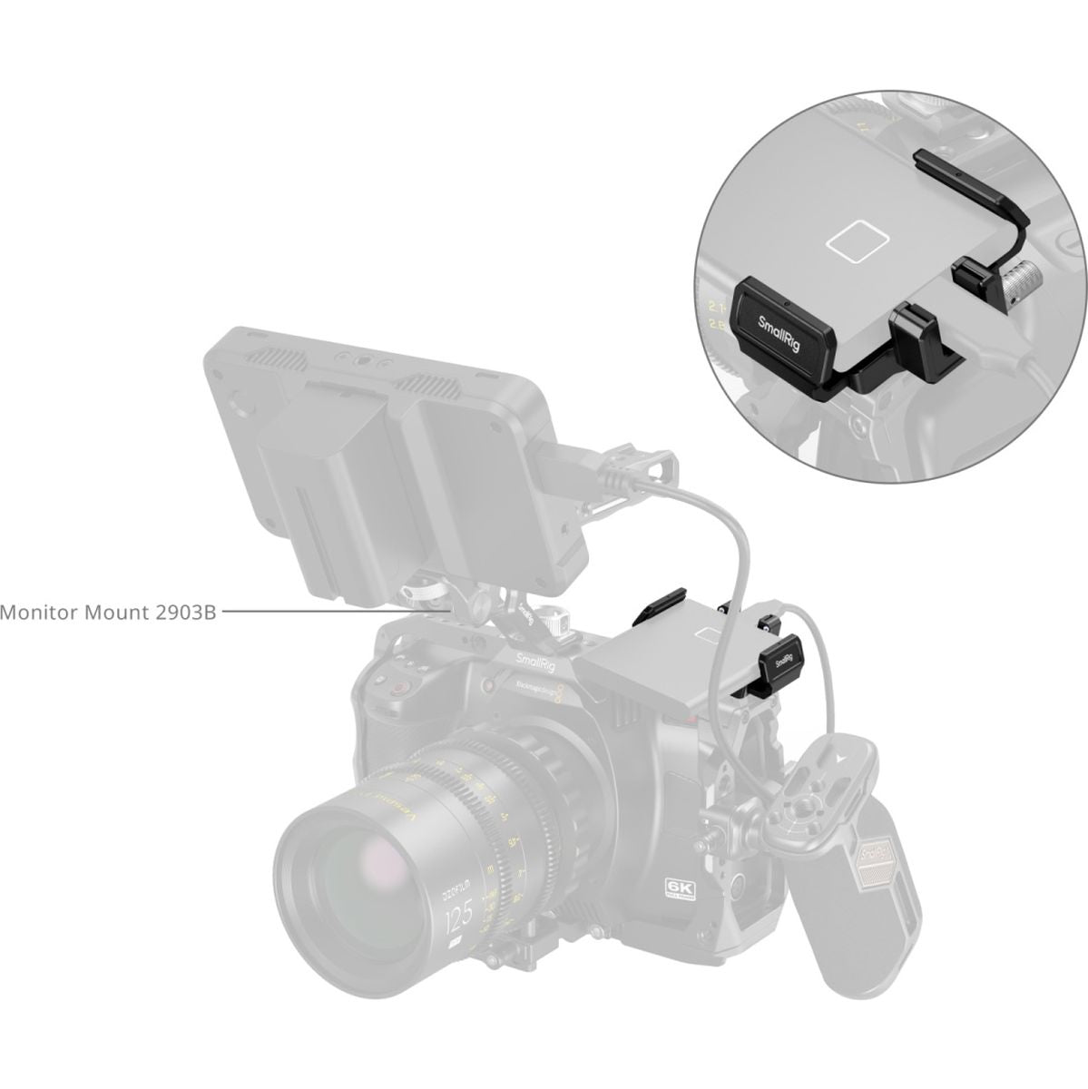 SmallRig 3272B SSD Clamp For Cage BMD Cinema Camera 6K w/ Samsung T5 / T7 / T9 - image 3 of 5