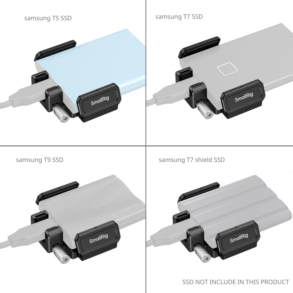 SmallRig 3272B SSD Clamp For Cage BMD Cinema Camera 6K w/ Samsung T5 / T7 / T9 - image 4 of 5
