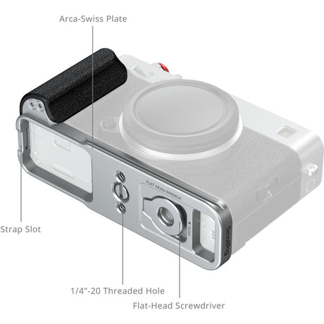 SmallRig 5447 L-Shaped Mount Plate w/ Silicone Handle For Fujifilm X-E5 (Silver) - image 4 of 5