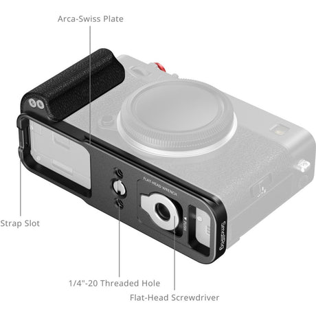 SmallRig 5448 L-Shaped Mount Plate w/ Silicone Handle For Fujifilm X-E5 (Black) - image 2 of 5
