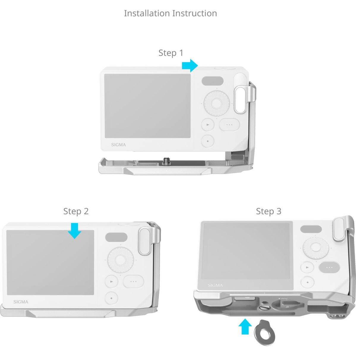 SmallRig 5390 L-Shaped Mount Plate w/ Handle For Sigma BF (Silver) - image 2 of 5