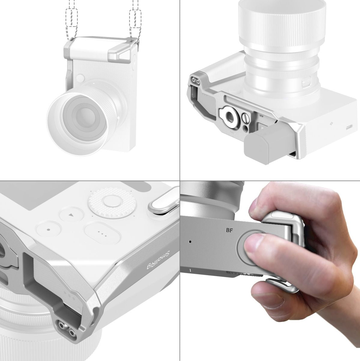 SmallRig 5390 L-Shaped Mount Plate w/ Handle For Sigma BF (Silver) - image 4 of 5