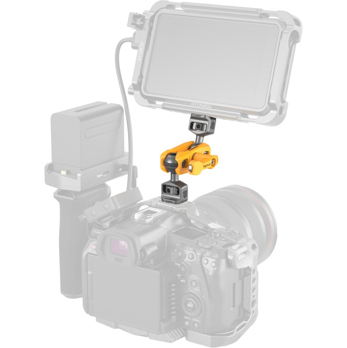 SmallRig 5522 Magic Arm Support w/ Dual Ball Heads 1/4”-20 Screws Bumblebee - image 5 of 5