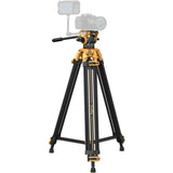 SmallRig 5523 Heavy-Duty Fluid Head Tripod AD-01 (Bumblebee Edition)