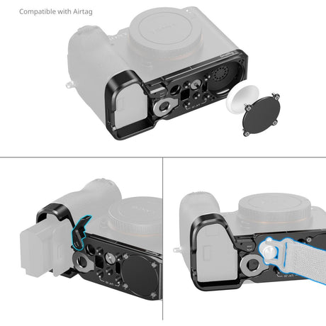 SmallRig 5481 Baseplate w/ Airtag Slot For Sony Alpha 7C II / Alpha 7CR (Black) - image 4 of 5