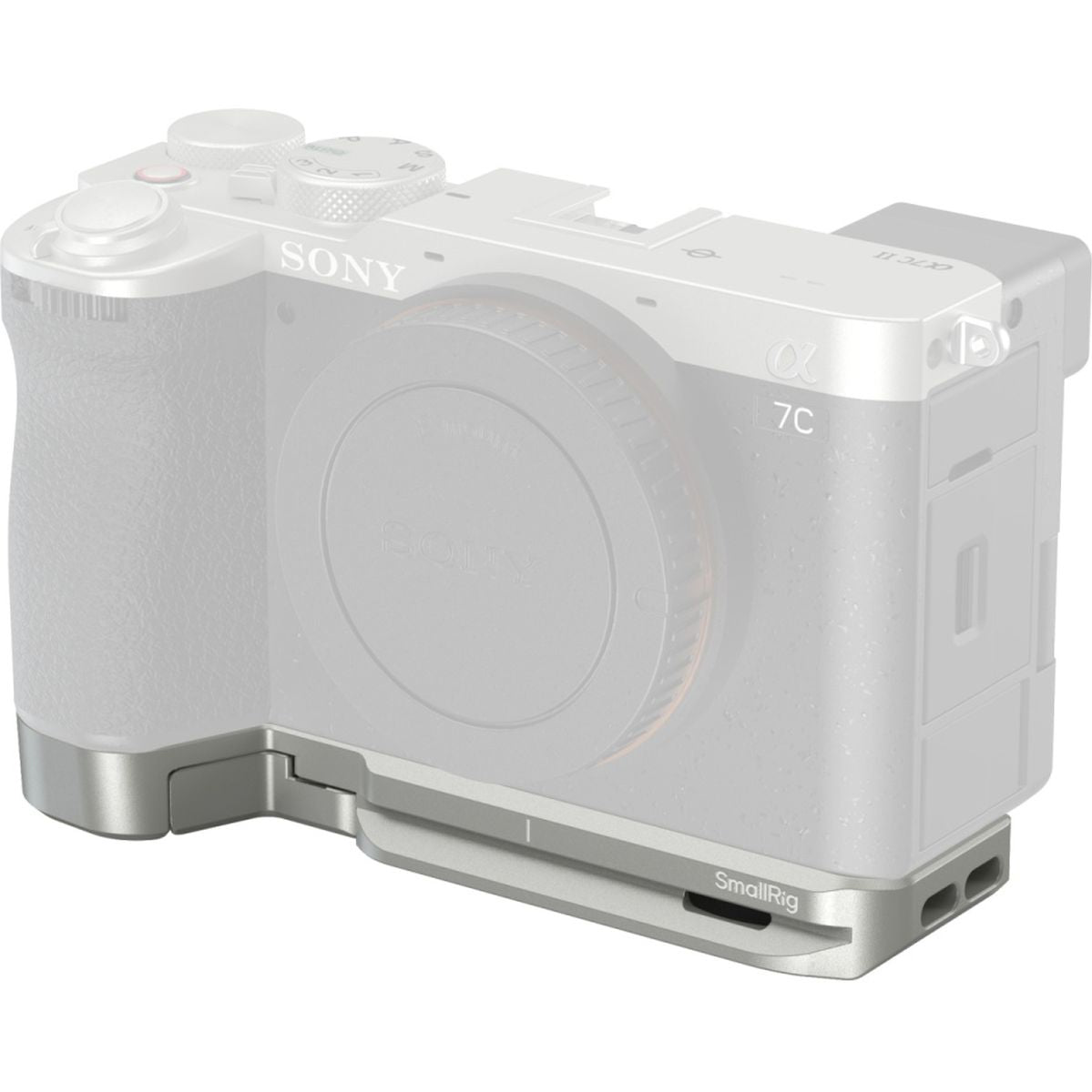 SmallRig 5482 Baseplate w/ Airtag Slot For Sony Alpha 7C II / Alpha 7CR (Silver)