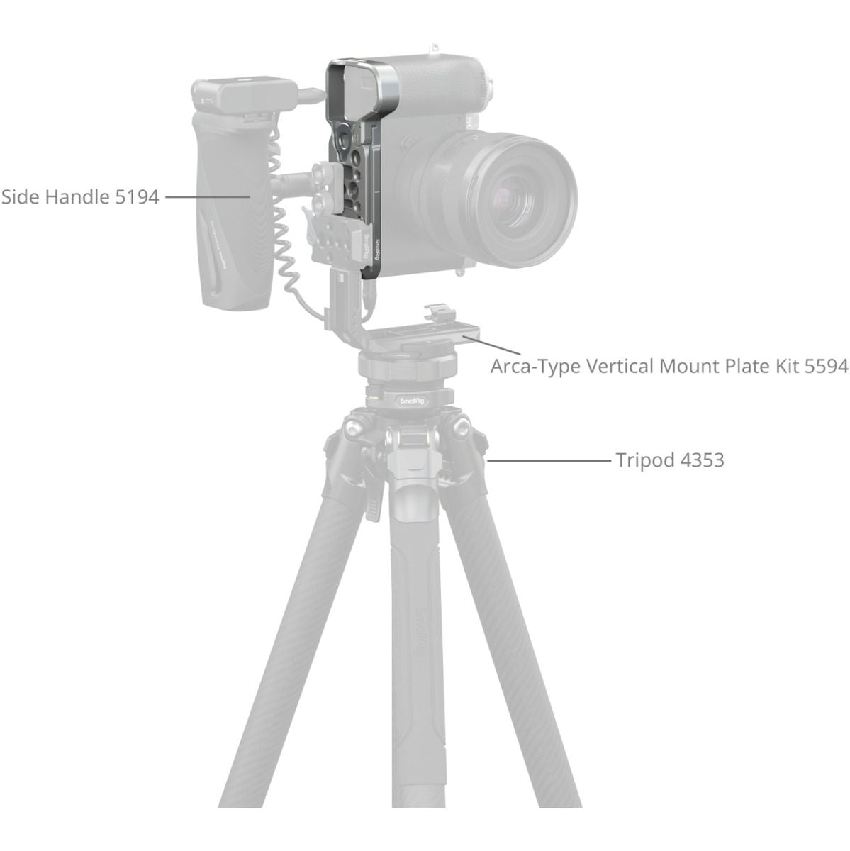 SmallRig 5482 Baseplate w/ Airtag Slot For Sony Alpha 7C II / Alpha 7CR (Silver) - image 5 of 5