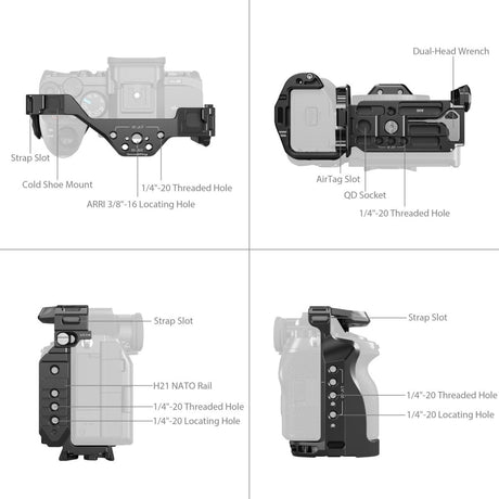 SmallRig 5583 Cage w/ Airtag Slot For Sony Alpha 7R V / 7 IV / 7S III / 1 /7R IV - image 4 of 5
