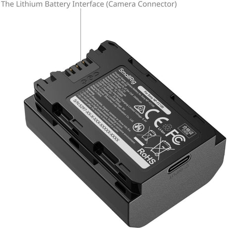 SmallRig 297 USB-C Camera Battery w/ Power Display For Sony NP-FZ10 - image 3 of 5