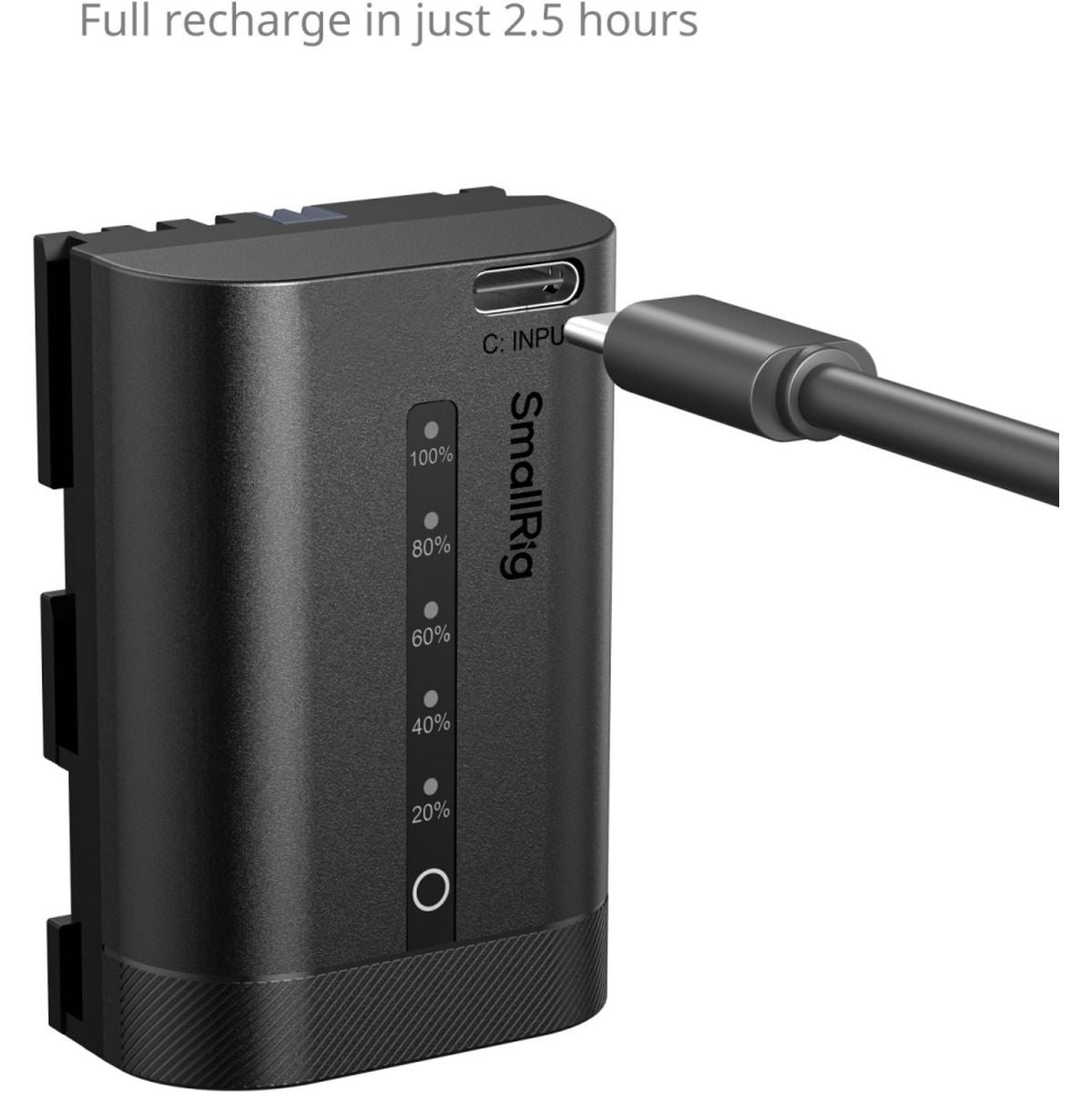 SmallRig 5298 USB-C Camera Battery w/ Power Display For Canon LP-E6P - image 5 of 5