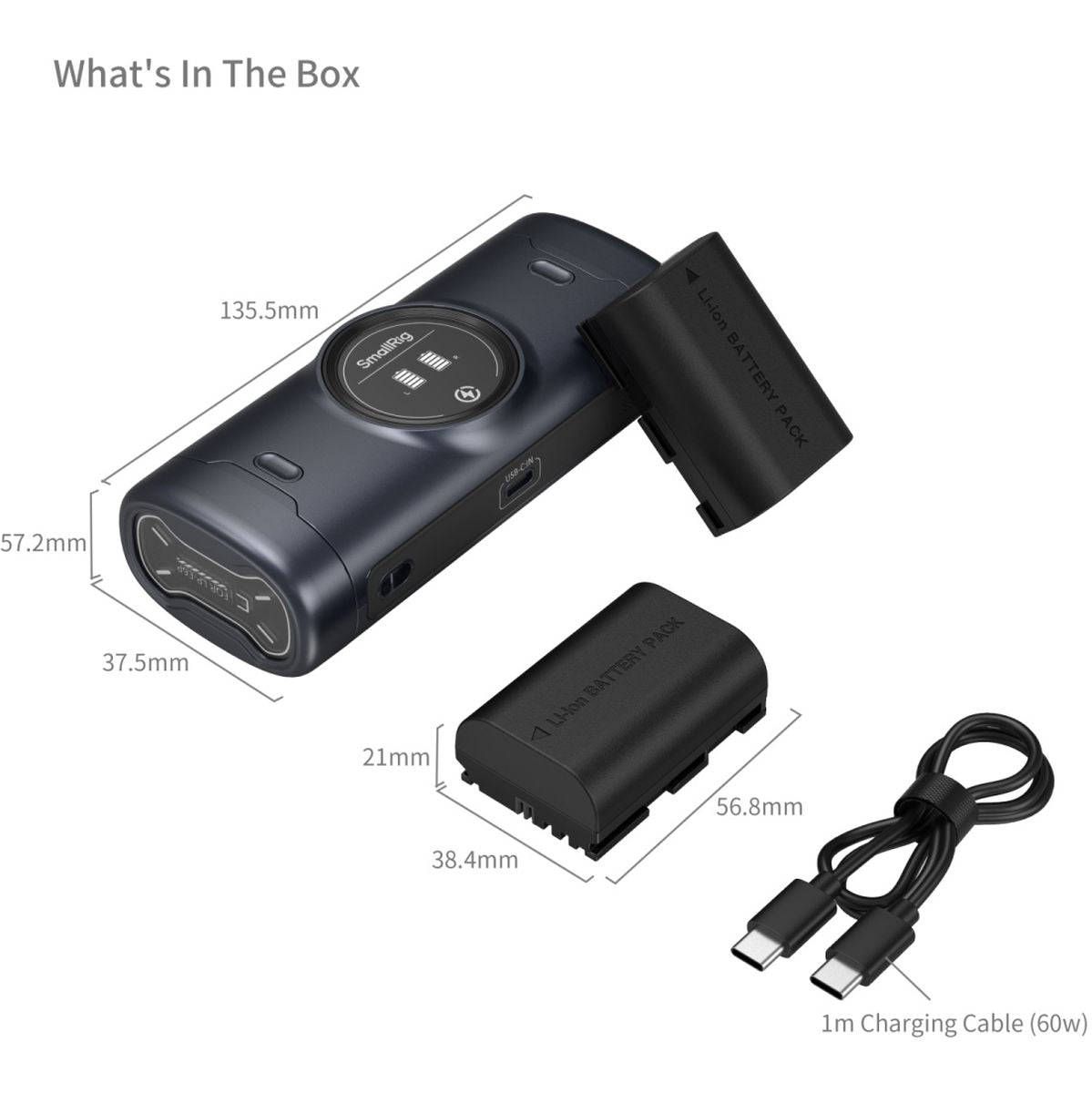 SmallRig 5695 Portable Charger Case Kit For LP-E6P Batteries