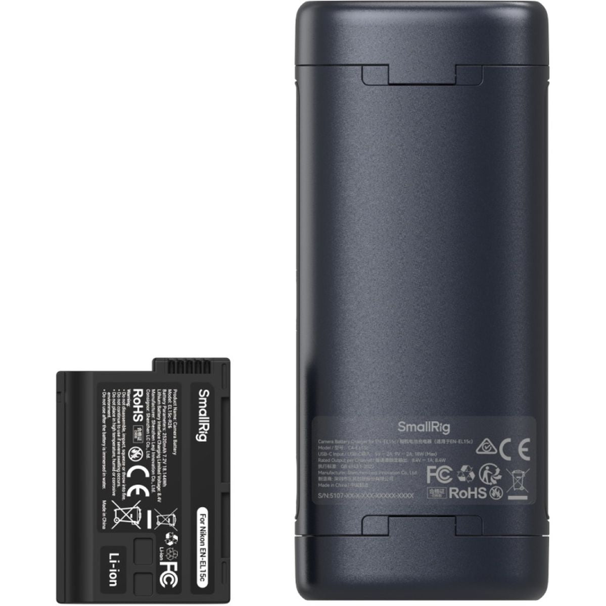 SmallRig 5697 Portable Charger Case Kit For EN-EL15C Batteries