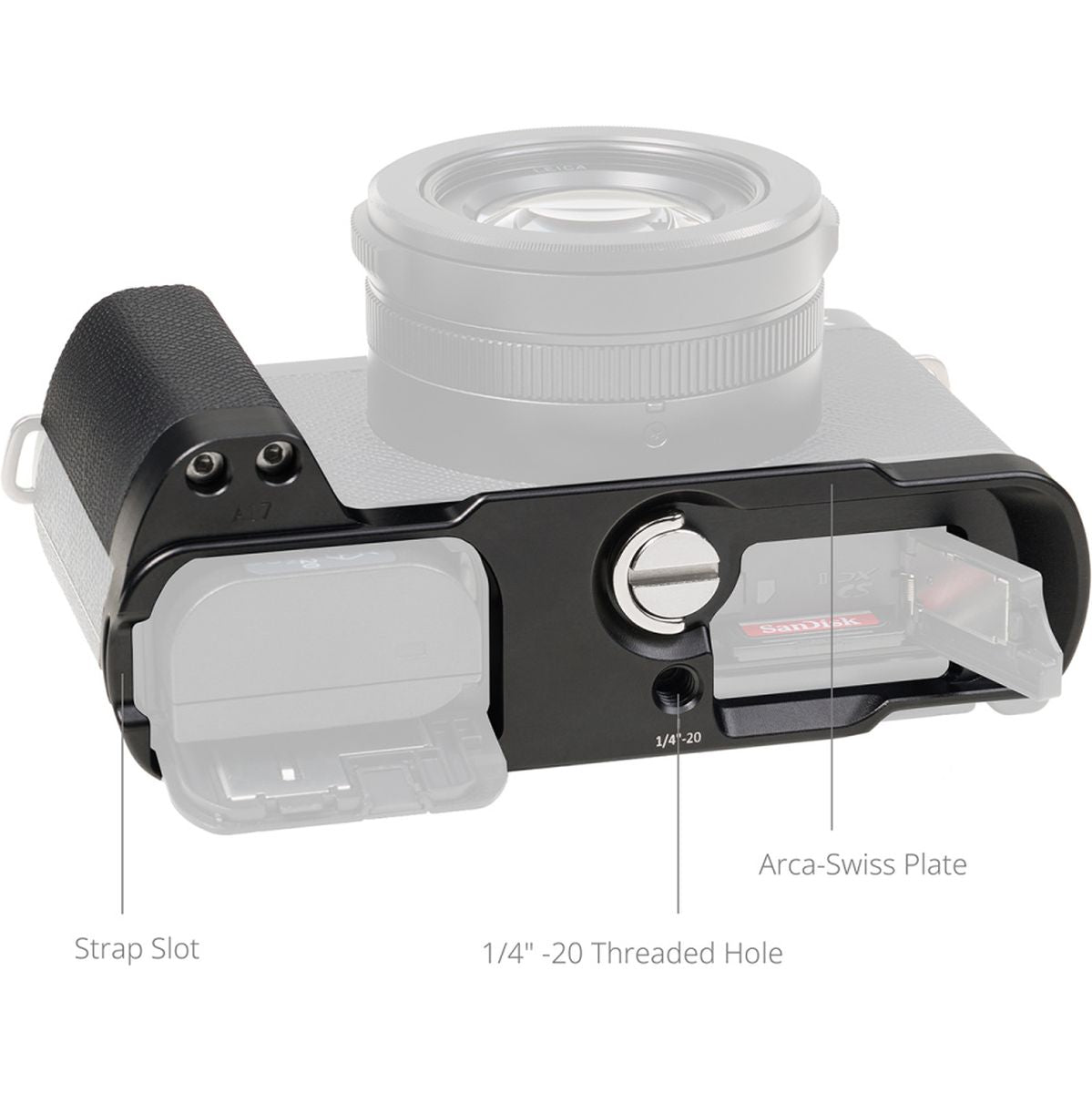 SmallRig 5700 L-Shaped Mount Plate Handle For Panasonic LUMIX L10 (Black) - image 2 of 3