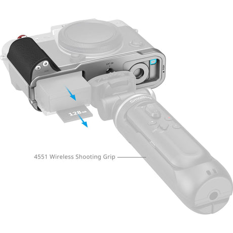 SmallRig 5664 L-Shaped Mount Plate w/ Silicone Handle For Fujifilm X-T30(Silver) - image 3 of 5