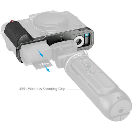 SmallRig 5665 L-Shaped Mount Plate w/ Silicone Handle Fujifilm X-T30 (Charcoal) - image 4 of 5