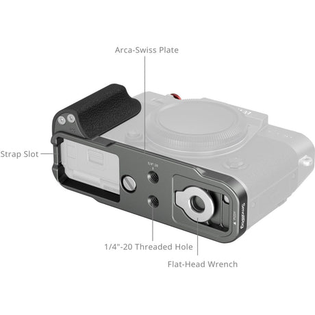 SmallRig 5665 L-Shaped Mount Plate w/ Silicone Handle Fujifilm X-T30 (Charcoal) - image 5 of 5
