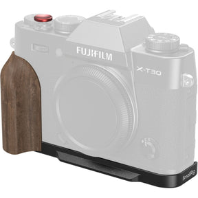 SmallRig 5666 L-Shaped Mount Plate w/ Wooden Handle For Fujifilm X-T30 (Black)