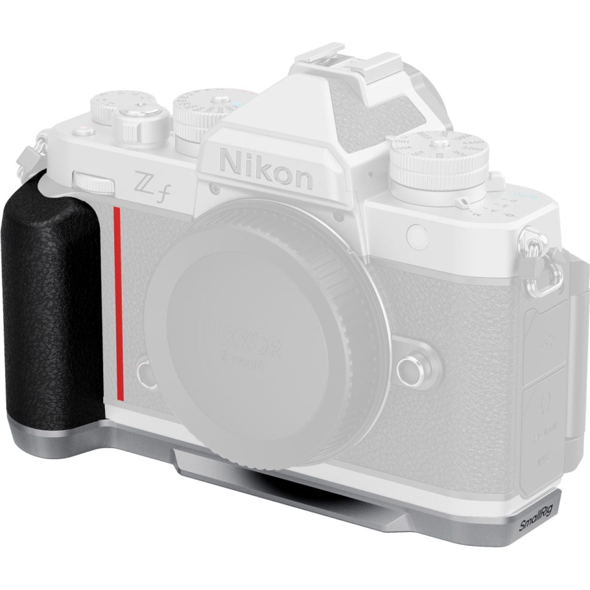 SmallRig 5706 L-Shaped Mount Plate w/ Silicone Handle For Nikon Z F (Silver)