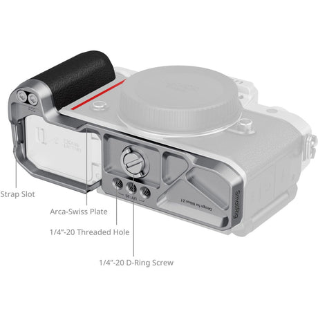 SmallRig 5706 L-Shaped Mount Plate w/ Silicone Handle For Nikon Z F (Silver) - image 3 of 5