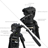 SmallRig 5577 FSD18 Freespeed Heavy-Duty Aluminum Alloy Tripod