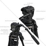 SmallRig 5578 FSD18 Freespeed Heavy-Duty Carbon Fiber Tripod