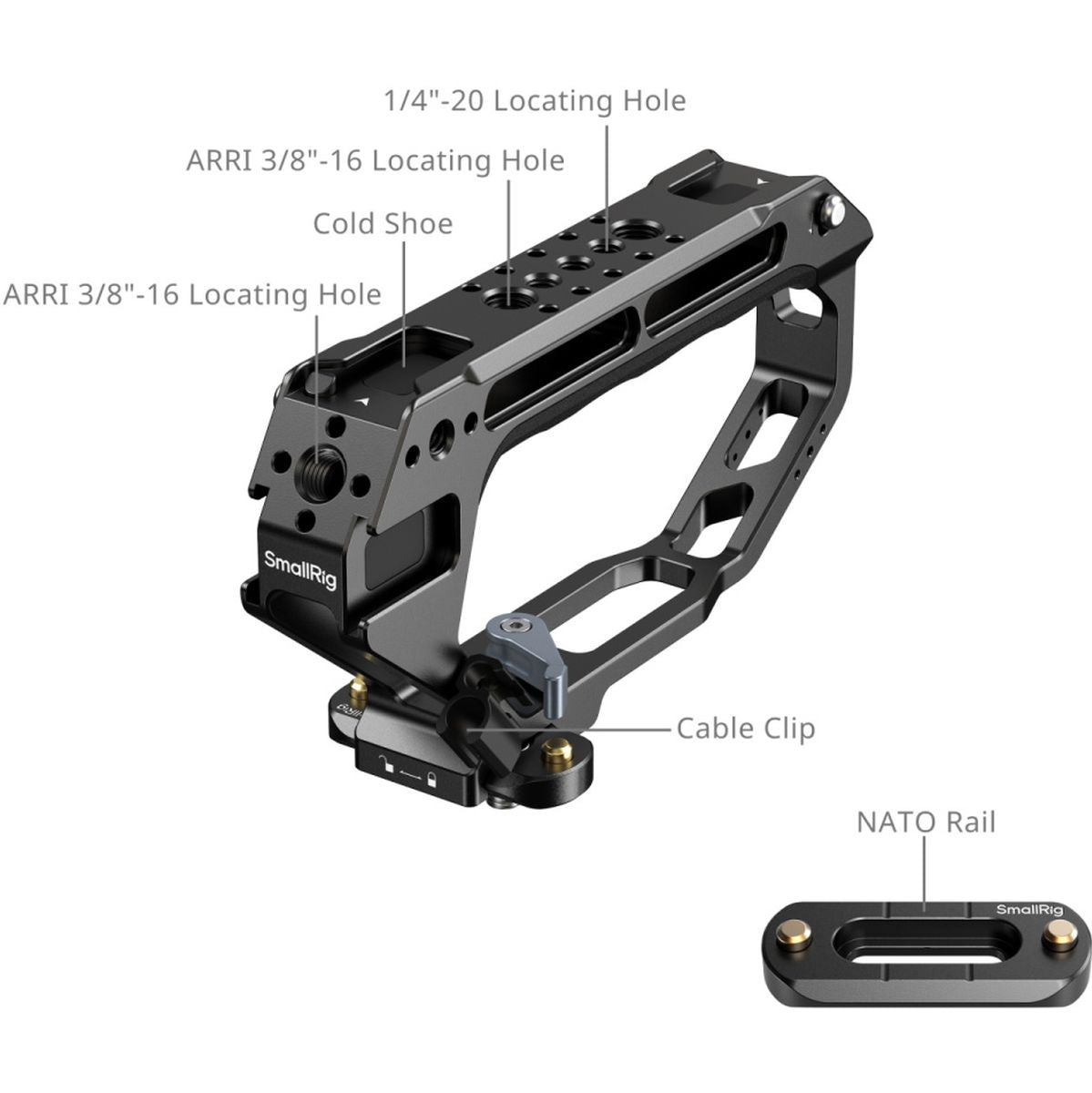 SmallRig 5661 D-Style Top Handle w/ Nato Clamp - image 4 of 5