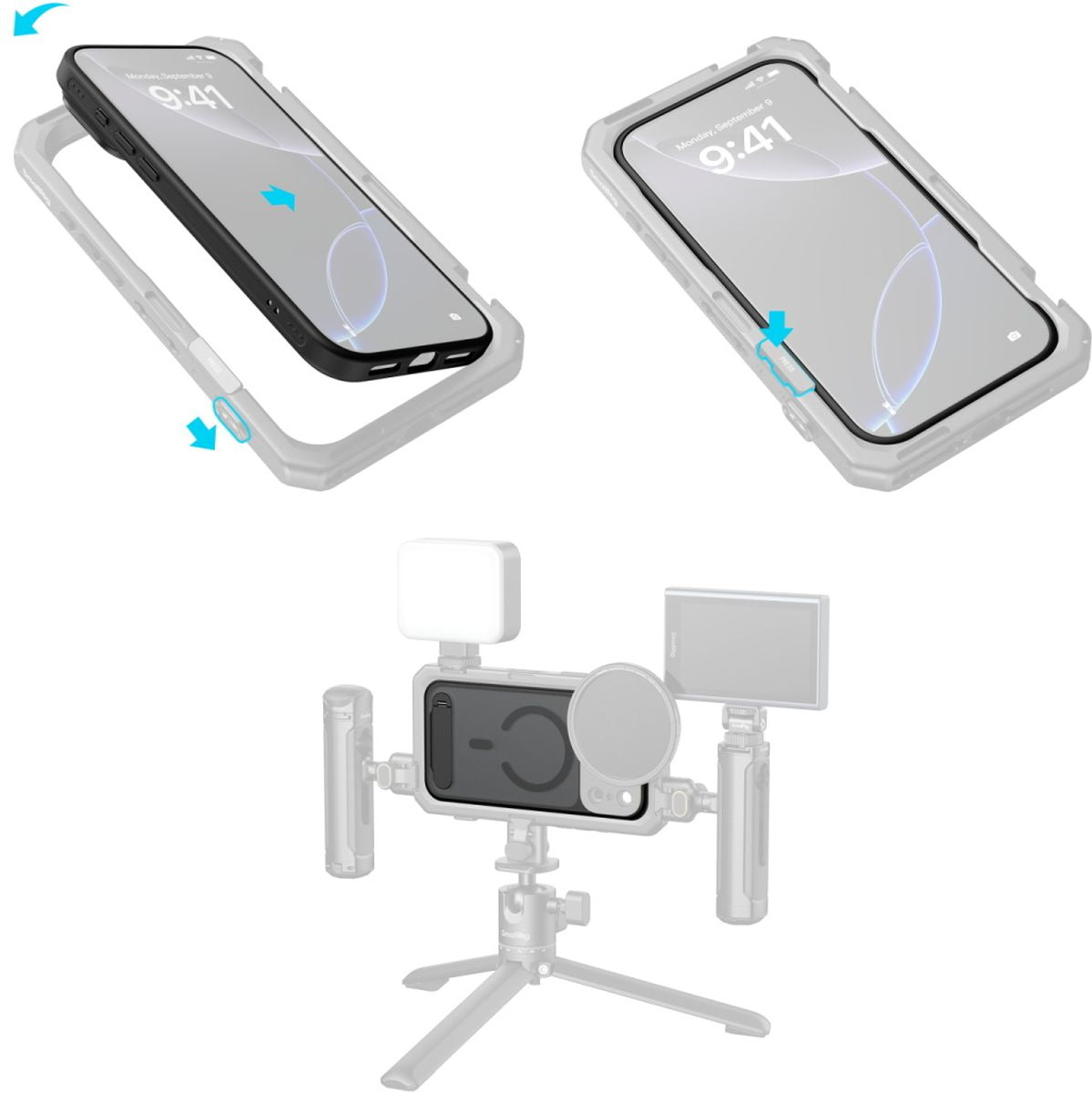SmallRig 5549 Filmov Photography Phone Case For iPhone 17 Pro (Black)
