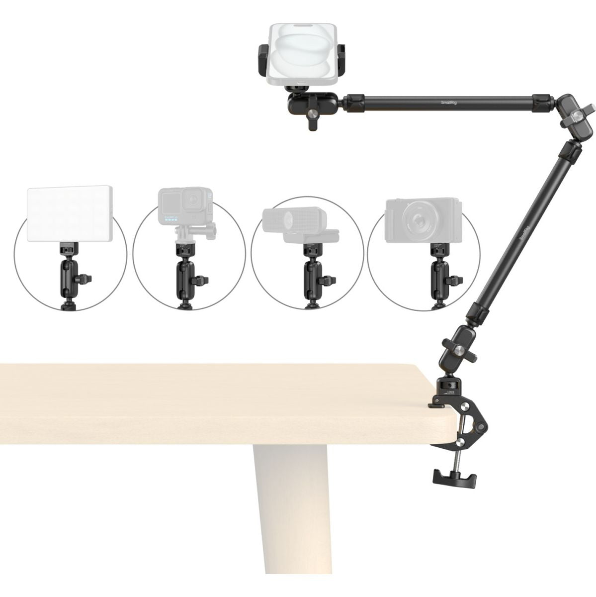 SmallRig 5625 Desktop Magic Arm w/ Crab-Shaped Clamp Kit - image 2 of 5