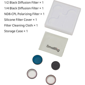 SmallRig 5789 1/2 & 1/4 Black Diffusion Filter Kit For DJI Osmo Nano