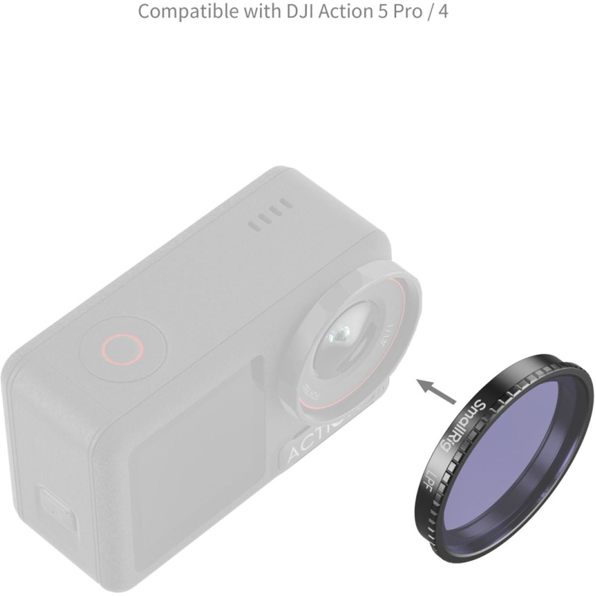 SmallRig 5837 Attachable Light Reduction Filter For DJI Osmo Action 5 Pro / 4