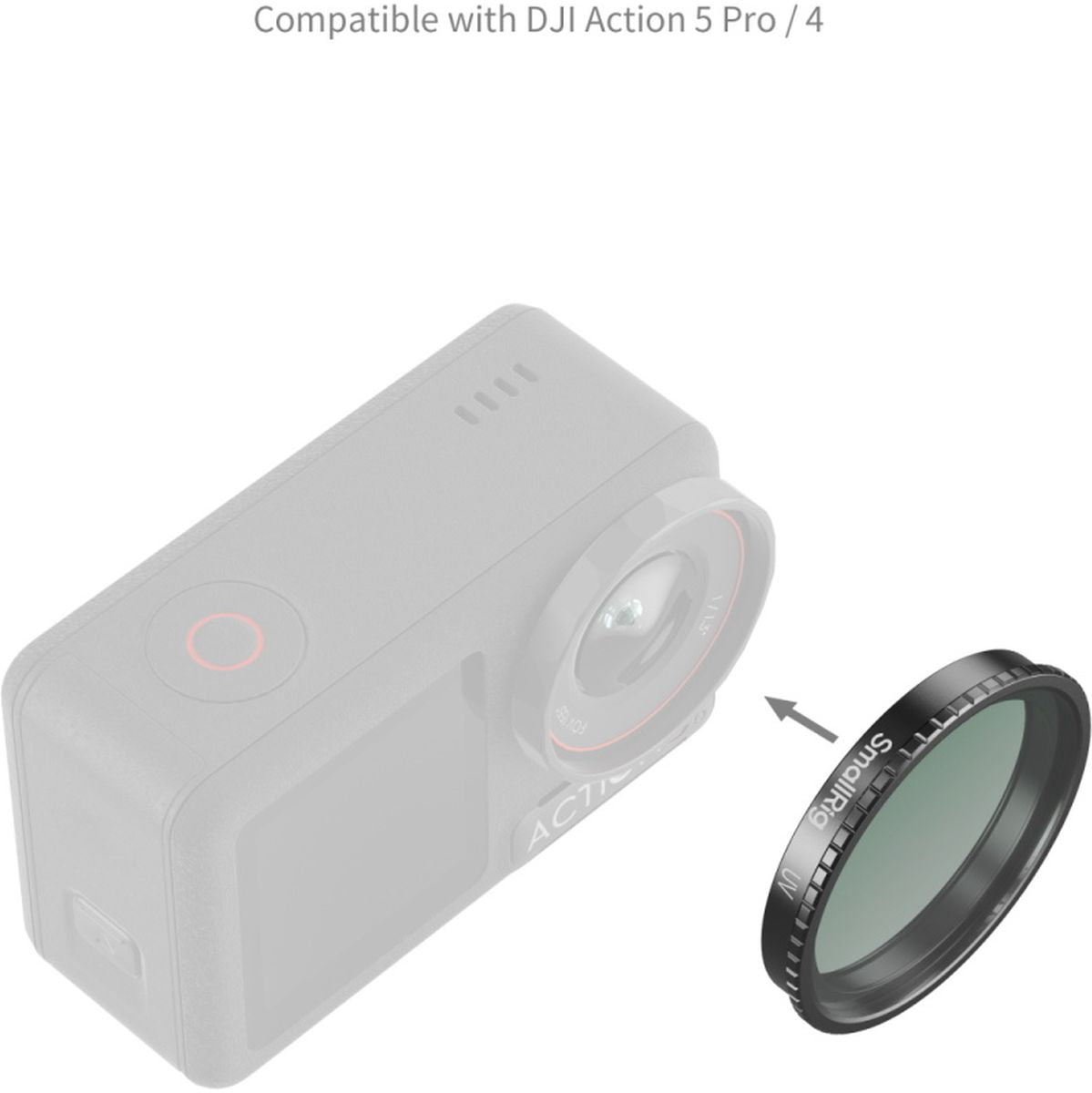 SmallRig 5838 Attachable UV Filter For DJI Osmo Action 5 Pro / 4