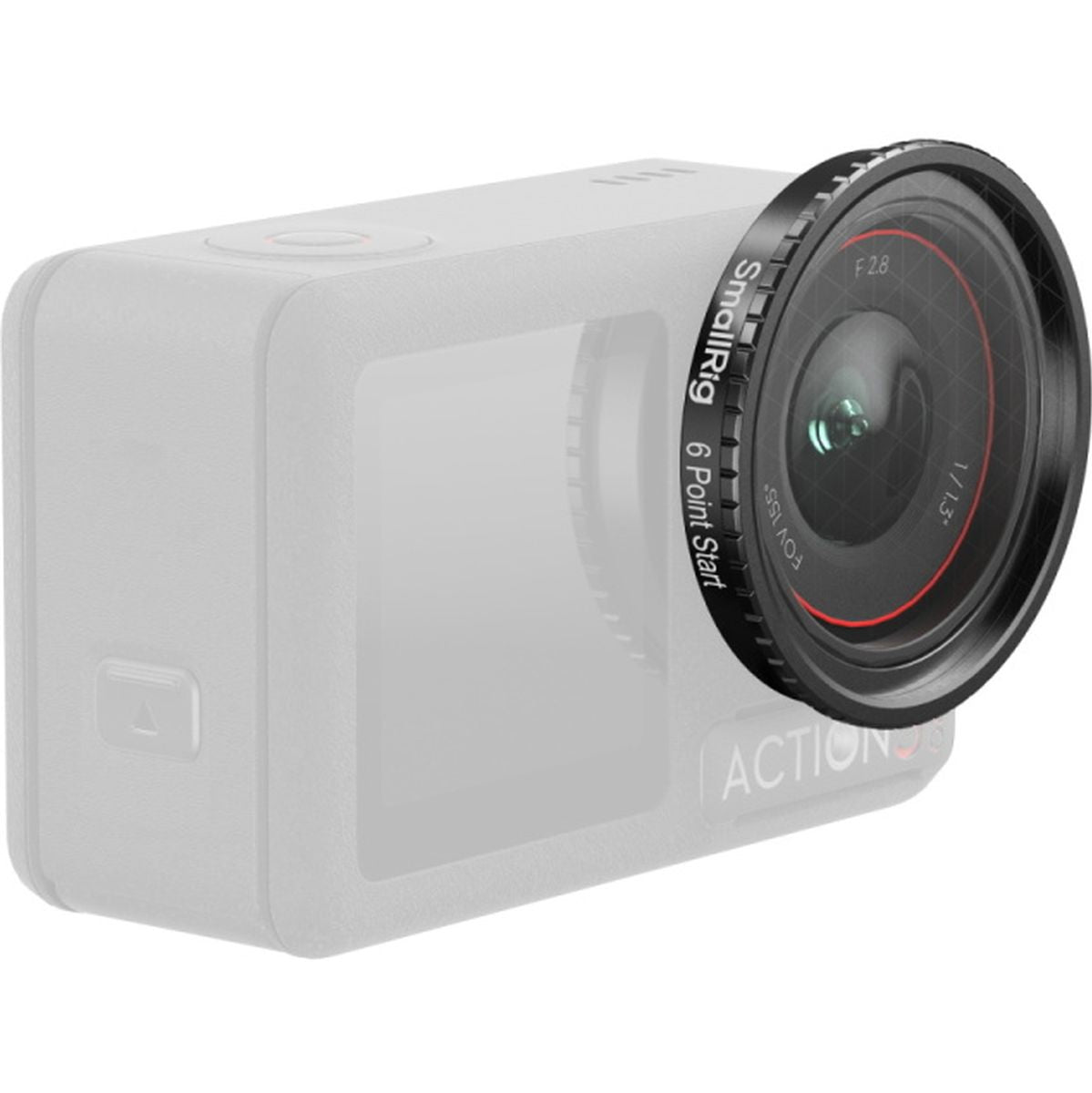 SmallRig 5839 Attachable Star Cross Filter (6 Points) For Osmo Action 5 Pro / 4