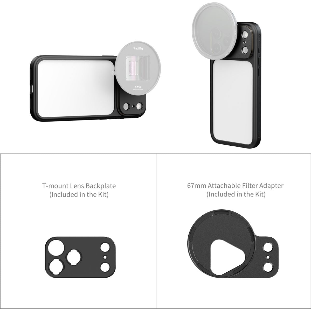 SmallRig 5790 Filmov Lightweight Photography Bumper Case For iPhone 17 Pro Black