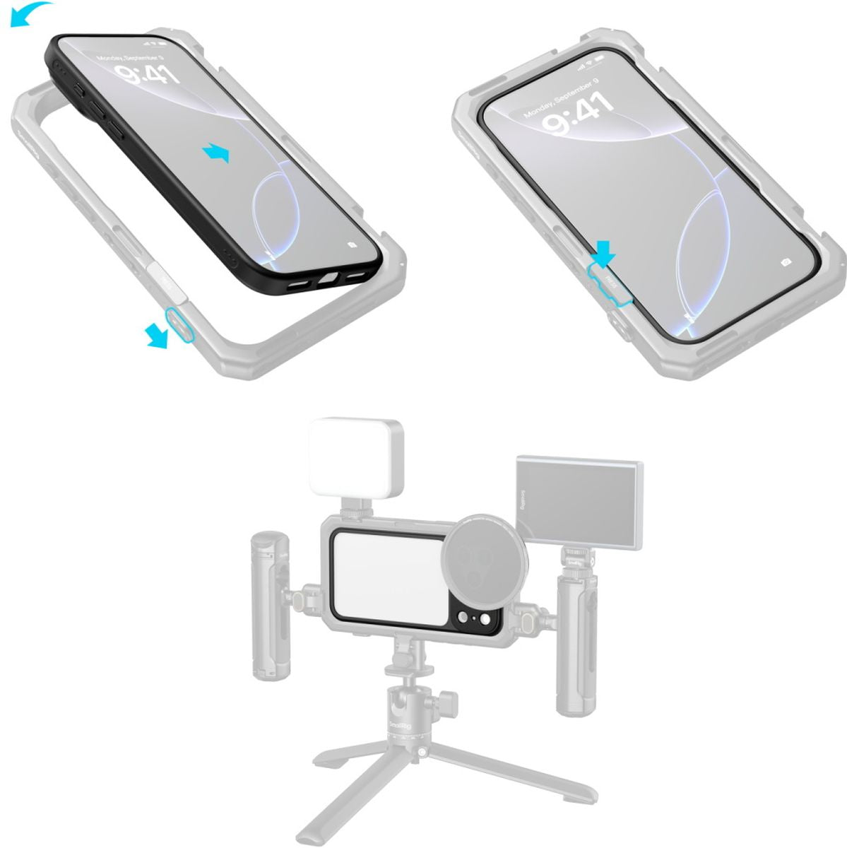 SmallRig 5790 Filmov Lightweight Photography Bumper Case For iPhone 17 Pro Black