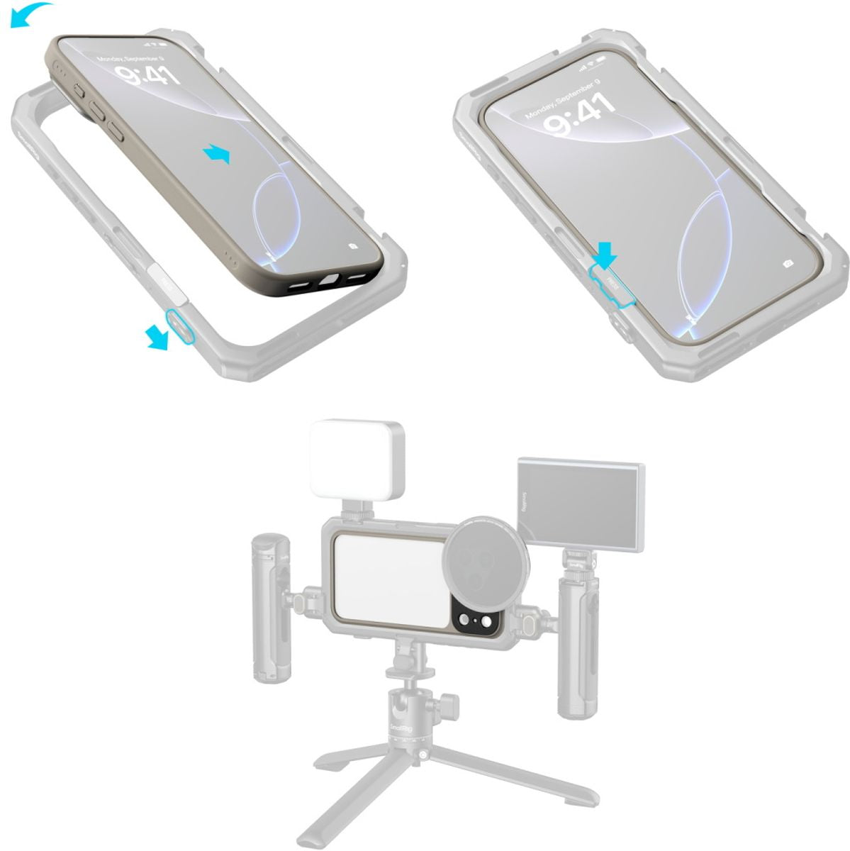 SmallRig 5791 Filmov Lightweight Photography Bumper Case For iPhone 17 Pro Grey - image 2 of 4